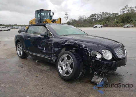 2008 Bentley Continental Gtc z USA, uszkodzony, nr VIN SCBDR33W68C051413